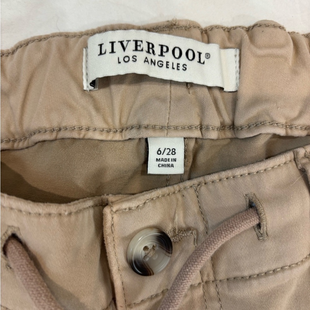 Liverpool Tan Drawstring Trousers - Picture 3 of 4